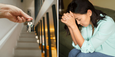 Bekymrad kvinna som funderar över bostadsekonomi. Enligt Hemnet klarar singlar husköp bara i två kommuner.