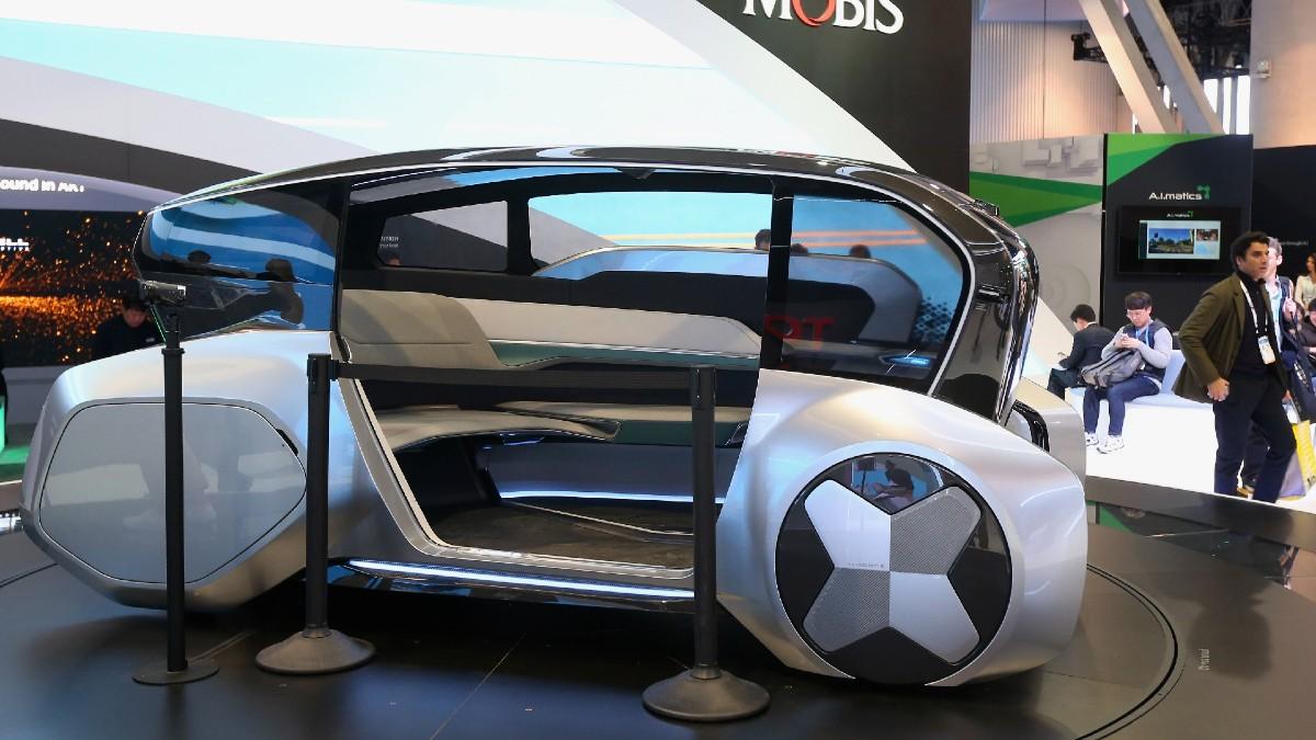 Mobis M.Vision, Hyundais självkörande konceptmodell. (Foto: TT)