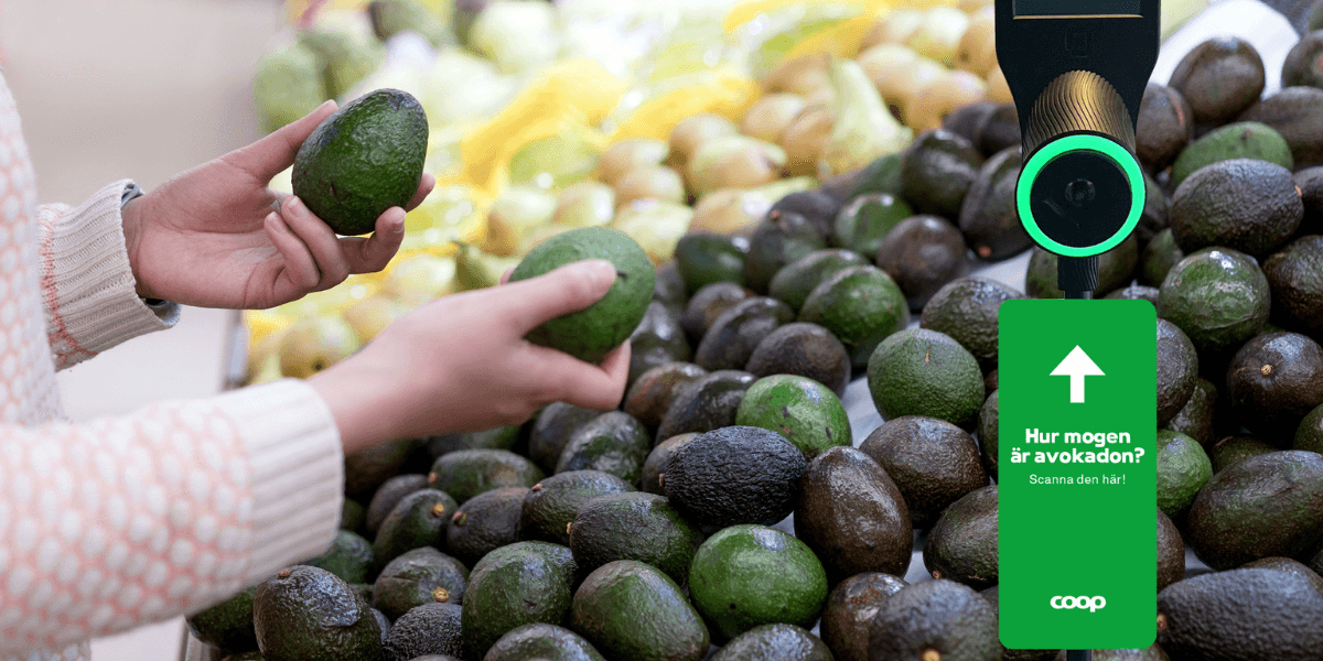 Revolution! Nu kan vi skanna våra avocados för att veta om de är mogna. (Foto: Coop)