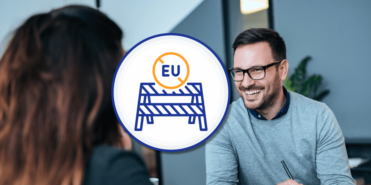 EU-förbud över arbetsintervju.