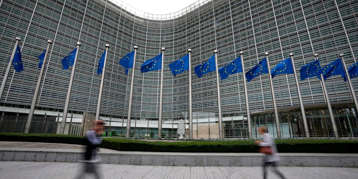 Bilden föreställer EU-högkvarteret. EU strafftullar på kinesiska elbilar kan drabba konsumenterna