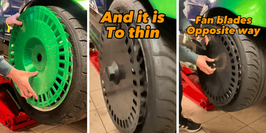 Vem älskar inte idén om skräddarsydda DIY aerodynamiska hjul? Turbofläkthjul skriker ju prestanda. (Foto: Vonkaracing Instagram)