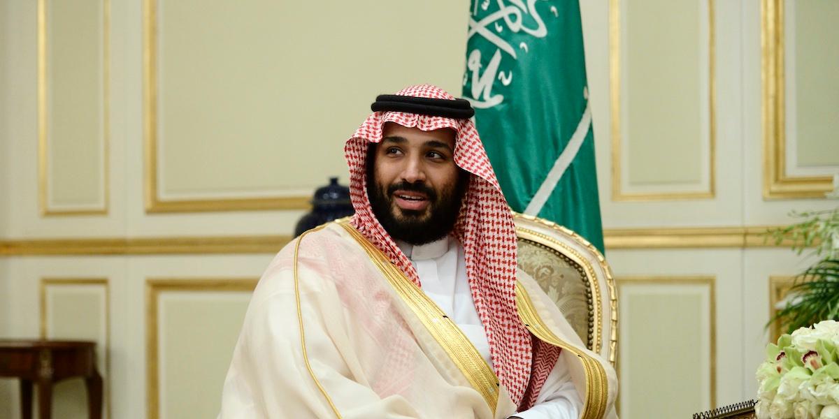 Bilden föreställer Saudiarabiens kronprins Mohammed bin Salman. Hans ambitiösa Vison 2030-projekt går långsamt på grund av svaga oljepriser