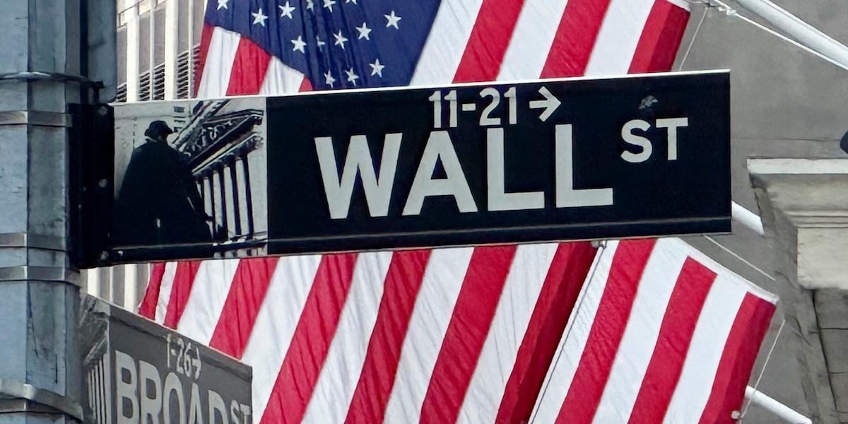 Bilden visar Wall Street. Intresset för Russell 2000-index, som består av Small Cap-aktier har ökat rejält
