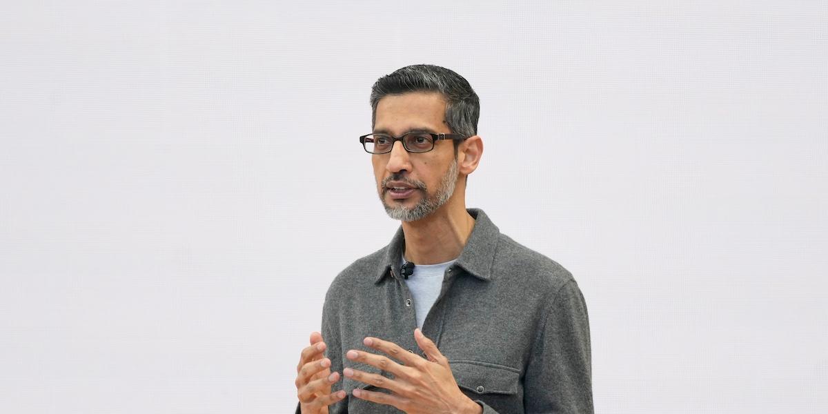 Alphabets vd Sundar Pichai. Företaget kom med en stark rapport för andra kvartalet.