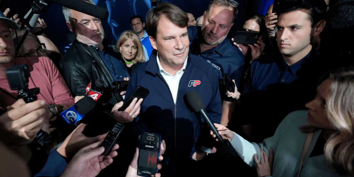 Jim Farley har hållit hemligt möte i Las Vegas där han avslöjat en massa nya modeller som ska vara på gång. (Foto: Paul Sancya/TT)