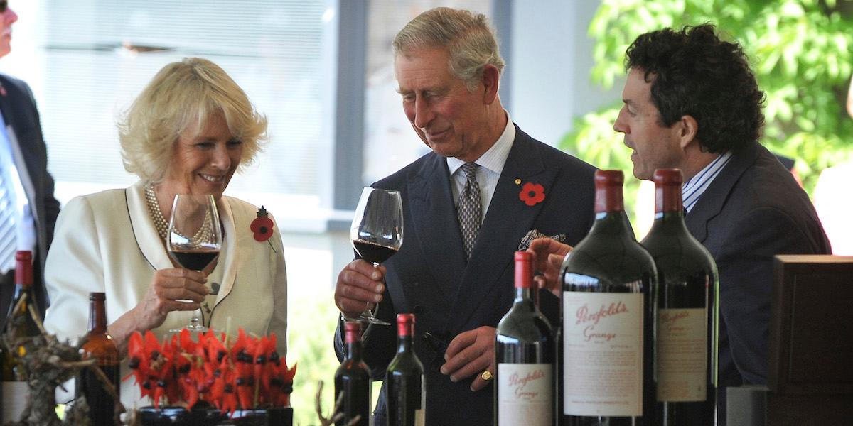 Kung Charles I, och hans fru Camilla, testar gärna ett glas Penfolds. Nu storsatsar vintillverkaren på lyxviner och den asiatiska marknaden.