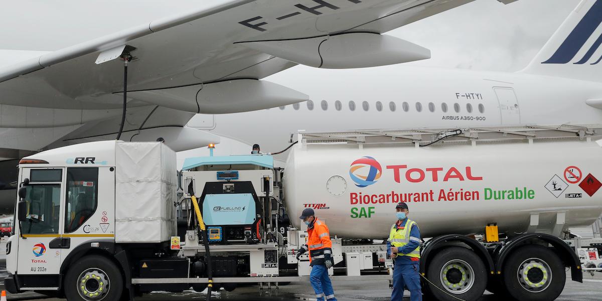 Flygbolag hållbart flygbränsle Europa