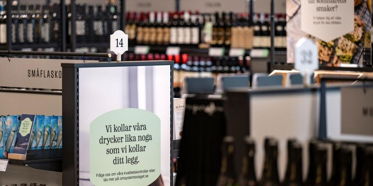 Siffrorna sjunker för Systembolaget