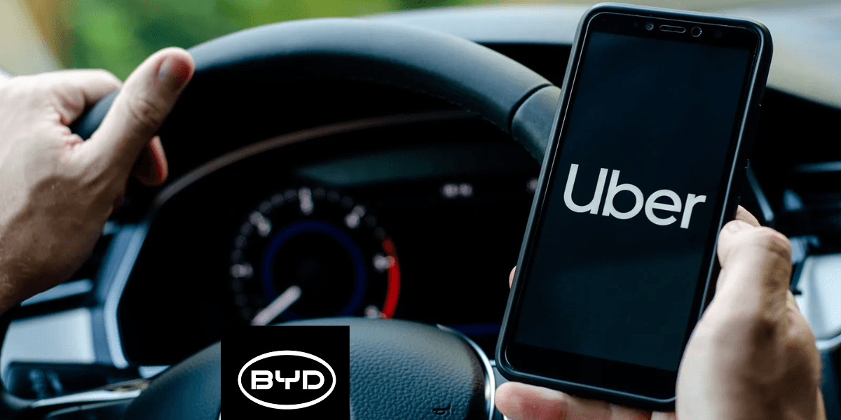 Uber och BYD går samman i ett globalt avtal för att främja nyttjandet av elbilar. (Foto: Uber och BYD)