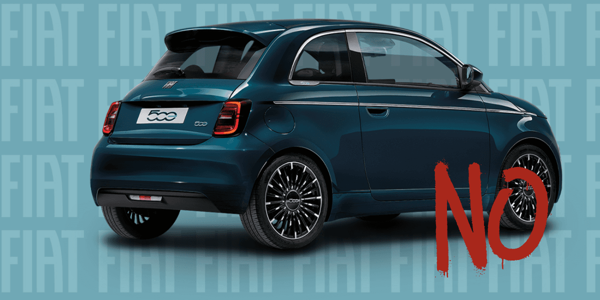 Fiat 500e säljer inte alls så den tar en paus. (Foto: Fiat)