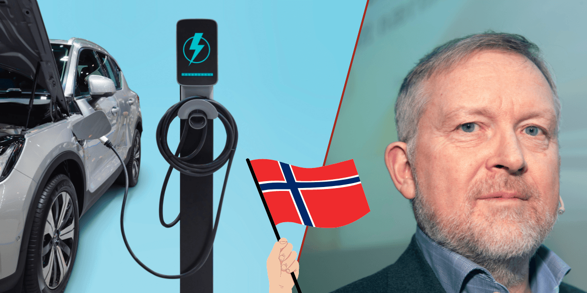 Oyvind Solberg Thorsen, vd för OFV: "Om den här trenden fortsätter, kommer vi snart att vara på god väg att uppnå vårt mål om 100 procent utsläppsfria bilar år 2025." (Foto: Getty Images och Terje Bendiksby/TT)