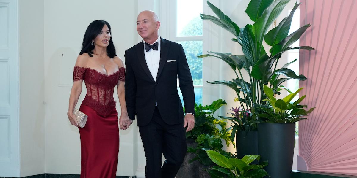 Jeff Bezos och fästmön Lauren Sánchez