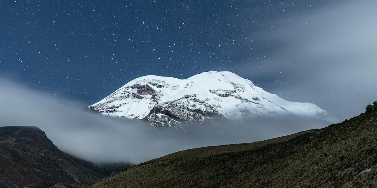 Befinn dig "nära stjärnorna" på Mount Chimborazo.