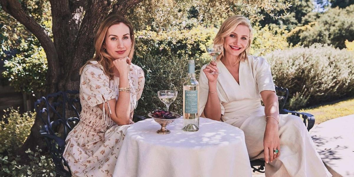 Katherine Power och Cameron Diaz driver tillsammans vinmärket Avaline.