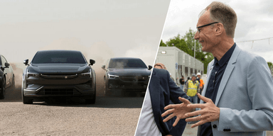 Polestars vd, Michael Lohscheller, lyckades vända ett krisande Opel till ett vinstdrivande bolag. Nu är det dags att ta tag i Polestar. (Foto: Polestar och Hans Gutknecht/TT)