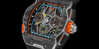 Nya samarbetet mellan Richard Mille och McLaren är RM 65-01 McLaren Automatic Split-Seconds Chronograph W1.