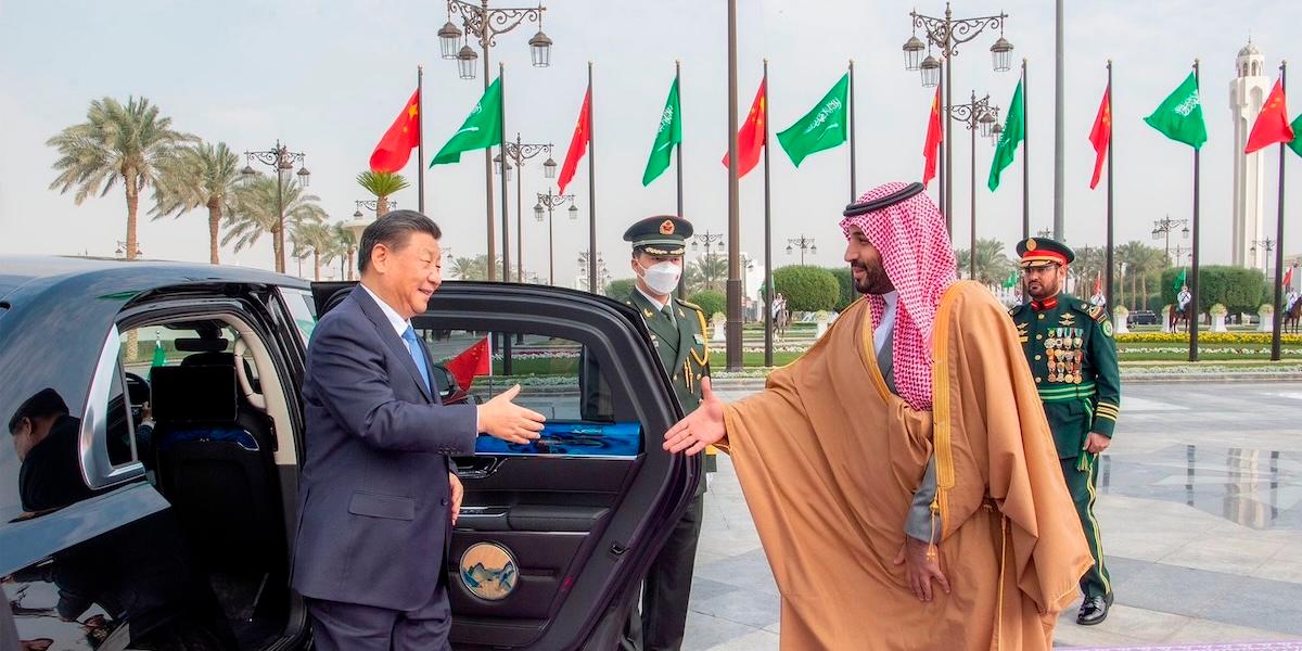 Bästa kompisarna Xi Jinping och Mohammed bin Salman.