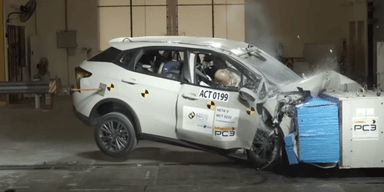 Aj då. Det ser inte bra ut. Att få noll stjärnor i ett säkerhetstest har gett märket dåligt rykte. (Foto: ASEAN NCAP youtube)