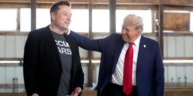 "Trump-effekten" ger utslag på Tesla-aktien, vilket ger Elon Musk mer pengar på kontot.