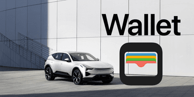 Polestar har nu även gjort Appel wallet tillgänglig som nyckel. (Foto: Polestar och Apple)