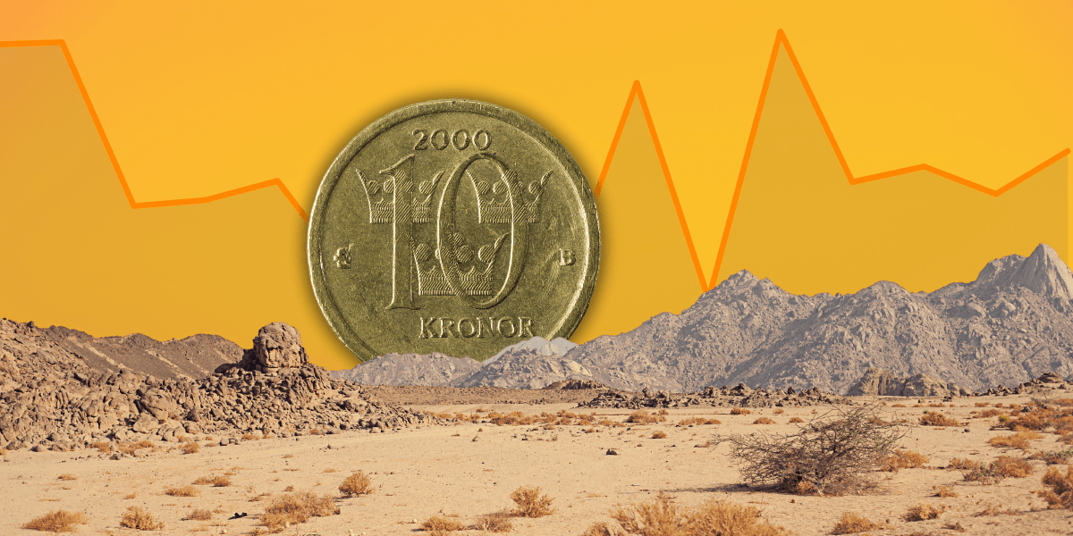 Efter rusningen har kronan tvärnitat