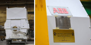 Världsrekordmotorn från ABB. (Foto: ABB)