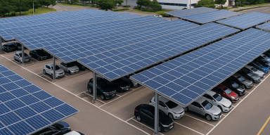 Sydkorea inför en ny lag som kräver solpaneler på landets parkeringsplatser.