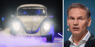 Volkswagen och Oliver Blume mitt i arbetet med en justerad investeringsplan. (Foto: Michael Kappeler och Martin Meissner/AP/TT)